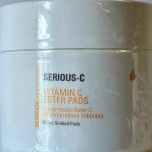 Serious Skincare 60 CT Serious-C Vitamin C Ester Pads NEW & SEALED